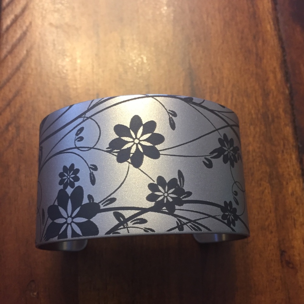 Silver cuff bracelet